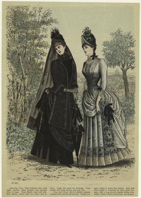 Mourning dress in Women in Dresses, ca. 19th century