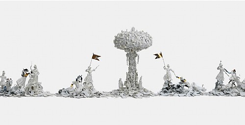 Explosion in the Green Gallery! <i>Bouke de Vries: War and Pieces</i> Comes to the Frick